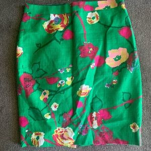 Brand new J. Crew floral skirt size 2